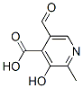 2-Methyl-3-hydroxy-5-formylpyridine-4-carboxylic acid Struktur