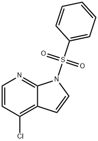 1H-Pyrrolo[2,3-b]pyridine, 4-chloro-1-(phenylsulfonyl)- Struktur