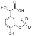 4-羥基-3-(甲氧基-D3)扁桃酸 結構式