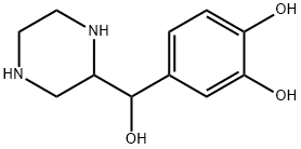 1,2-Benzenediol, 4-(hydroxy-2-piperazinylmethyl)- (9CI) Struktur