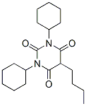 5-Butyl-1,3-dicyclohexyl-2,4,6(1H,3H,5H)-pyrimidinetrione Struktur