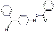 [[4-(cyano-phenyl-methylidene)-1-cyclohexa-2,5-dienylidene]amino] benz oate Struktur