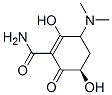 1-Cyclohexene-1-carboxamide, 3-(dimethylamino)-2,5-dihydroxy-6-oxo-, (5R)- (9CI) Struktur