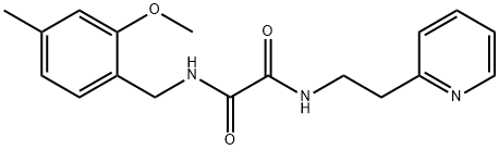 N1-(2-METHOXY-4-METHYLBENZYL)-N2-(2(PYRIDIN-2-YL)ETHYL)OXALAMIDE Struktur