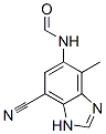 Formamide, N-(7-cyano-4-methyl-1H-benzimidazol-5-yl)- (9CI) Struktur