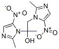 1-Methyl-1,2-bis(2-methyl-5-nitro-1H-imidazol-1-yl)ethanol Struktur