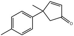 4-METHYL-4-P-TOLYLCYCLOPENT-2-ENONE Struktur