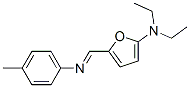 2-Furanamine,  N,N-diethyl-5-[[(4-methylphenyl)imino]methyl]- Struktur