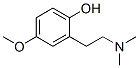 Phenol, 2-[2-(dimethylamino)ethyl]-4-methoxy- (9CI) Struktur