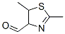 4-Thiazolecarboxaldehyde, 4,5-dihydro-2,5-dimethyl- (9CI) Struktur