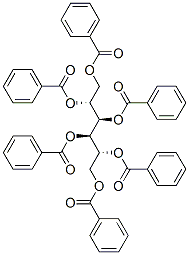 1-O,2-O,3-O,4-O,5-O,6-O-Hexabenzoyl-D-mannitol Struktur