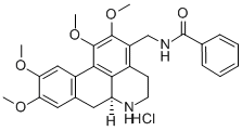 N-[(1,2,9,10-Tetramethoxy-6aα-aporphin-3-yl)methyl]benzamide hydrochloride Struktur