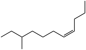 (4Z)-9-Methyl-4-undecene Struktur