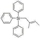 (2-Methyl-2-butenyl)triphenylsilane Struktur