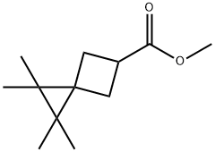 1,1,2,2-Tetramethylspiro[2.3]hexane-5-carboxylic acid methyl ester Struktur