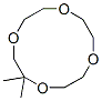 2,2-dimethyl-1,4,7,10-tetraoxacyclododecane Struktur