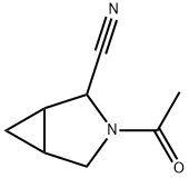 3-Azabicyclo[3.1.0]hexane-2-carbonitrile, 3-acetyl- (9CI) Struktur