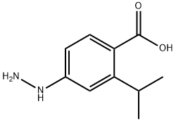 Benzoic acid, 4-hydrazino-2-(1-methylethyl)- (9CI) Struktur