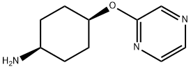 Cyclohexanamine, 4-(pyrazinyloxy)-, cis- (9CI) Struktur