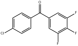 4-CHLORO-3',4',5'-TRIFLUOROBENZOPHENONE Struktur