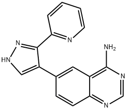 4-QuinazolinaMine, 6-[3-(2-pyridinyl)-1H-pyrazol-4-yl]- Struktur