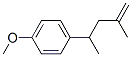 4-Methoxy-1-(1,3-dimethyl-3-butenyl)benzene Struktur