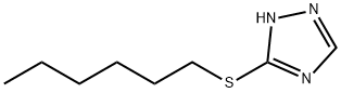 3-HEXYLTHIO-1,2,4-TRIAZOLE Struktur