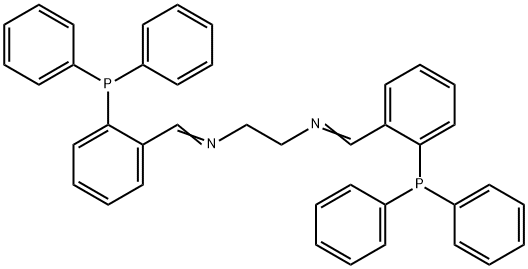 N,N'-BIS[O-(DIPHENYLPHOSPHINO)BENZYLIDENE]ETHYLENEDIAMINE Struktur