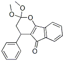 3,4-Dihydro-2,2-dimethoxy-4-phenylindeno[1,2-b]pyran-5(2H)-one Struktur