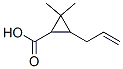 2,2-Dimethyl-3-(2-propenyl)cyclopropanecarboxylic acid Struktur