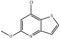 7-Chloro-5-methoxythieno[3,2-b]pyridine Struktur