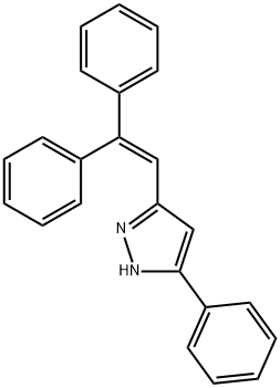 3-(2,2-diphenylethenyl)-5-phenyl-2H-pyrazole Struktur