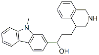 1-(9-methylcarbazol-2-yl)-3-(1,2,3,4-tetrahydroisoquinolin-4-yl)propan-1-ol Struktur