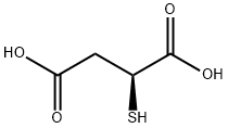 (S)-2-Mercaptosuccinic acid Struktur