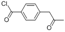 Benzoyl chloride, 4-(2-oxopropyl)- (9CI) Struktur