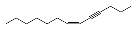 (Z)-6-Tridecen-4-yne Struktur