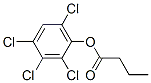 Butyric acid 2,3,4,6-tetrachlorophenyl ester Struktur