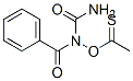 N-(Aminocarbonyl)-N-(1-thioxoethoxy)benzamide Struktur