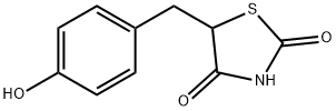 5-(4-Hydroxybenzyl)-2,4-thiazolidinedione Struktur