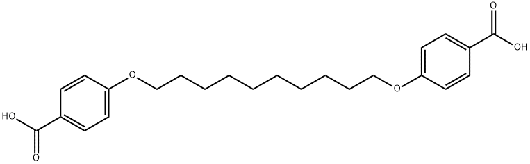 1,10-BIS(4-CARBOXYPHENOXY)DECANE Struktur