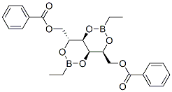 2-O,4-O:3-O,5-O-Bis(ethylboranediyl)-D-glucitol 1,6-dibenzoate Struktur