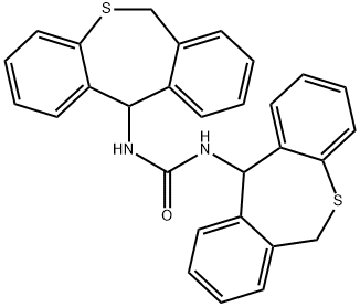 1,3-Bis(6,11-dihydrodibenzo(b,e)thiepin-11-yl)urea Struktur