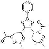 3-O,4-O-(Phenylboranediyl)-D-glucitol 1,2,5,6-tetraacetate Struktur