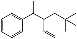 5,5-Dimethyl-3-(α-methylbenzyl)-1-hexene Struktur