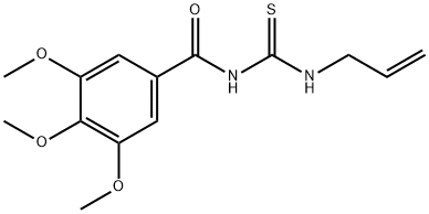 1-Allyl-3-(3,4,5-trimethoxybenzoyl)thiourea Struktur