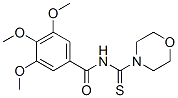 N-(Morpholinothioxomethyl)-3,4,5-trimethoxybenzamide Struktur