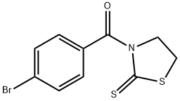 (4-Bromophenyl)(2-thioxo-3-thiazolidinyl)methanone Struktur