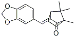 3-(1,3-benzodioxol-5-ylmethylene)-1,7,7-trimethylbicyclo[2.2.1]heptan-2-one Struktur