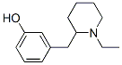 Phenol, 3-[(1-ethyl-2-piperidinyl)methyl]- (9CI) Struktur