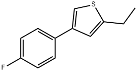 Thiophene, 2-ethyl-4-(4-fluorophenyl)- (9CI) Struktur